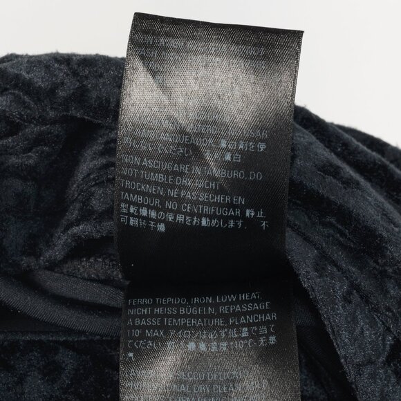 Balenciaga Demna Black Crushed-Velvet Draped-Front Leggings - Picture 9 of 10